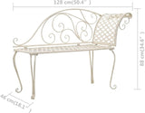 (Fast Delivery) Classic Steel Garden Bench Chair Furniture for Outdoor, Patio, Yard - Photo 2