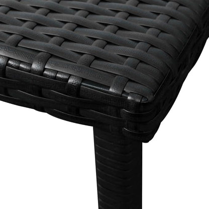 Sun Lounger Set of 3, Adjustable Outdoor Patio Furniture with Black Steel Frame & PE Rattan, Modern Garden Chaise Lounge for Poolside, Balcony, Durable Weather-Resistant Relaxation
