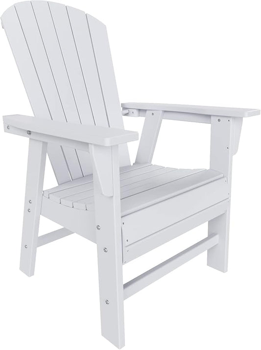 WO WESTIN OUTDOOR HDPE Altura Adirondack Dining Chair,White