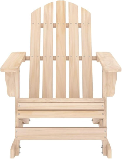 Patio Adirondack Rocking Chair Solid Fir Wood, Patio Dining Chairs, Bar Stools, Outdoor Seating for Outdoor Relaxation and Entertaining in Your Backyard or Poolside
