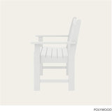 POLYWOOD Vineyard 60" Outdoor Patio Bench, White - Photo 6