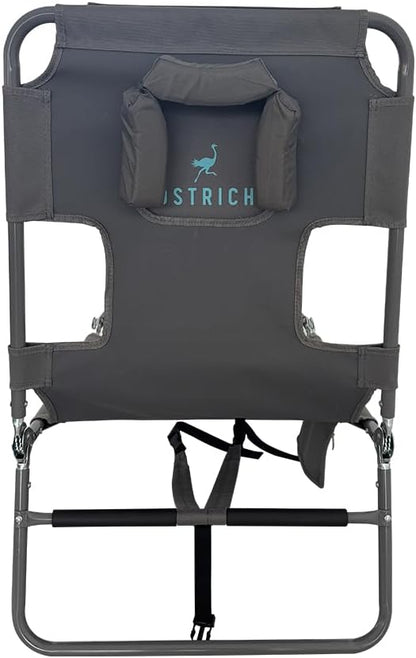 Ostrich Chair Backpack Chaise Chair, Gray