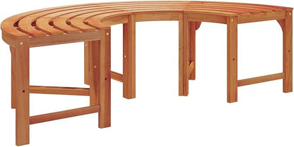 2-Pack Vintage Outdoor Garden Bench 63"x32"x18" Solid Eucalyptus Wood Patio Seating Rustic Backyard Furniture for Garden Patio Porch