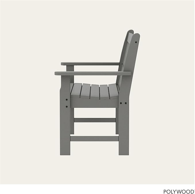 POLYWOOD GNB48GY Vineyard 48" Bench, Slate Grey - Photo 6