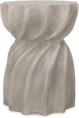Richie Indoor Contemporary Lightweight Concrete Accent Side Table - Photo 1