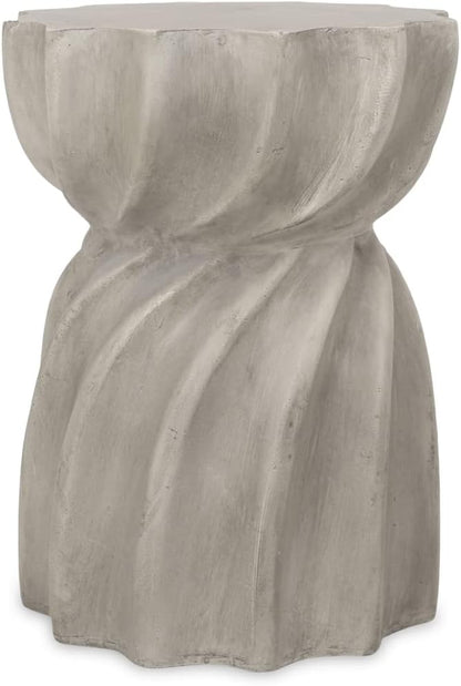 Richie Indoor Contemporary Lightweight Concrete Accent Side Table