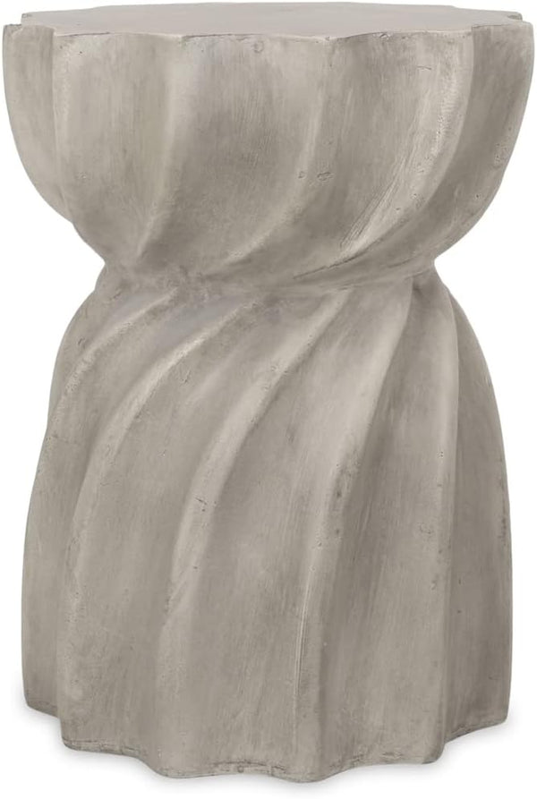 Richie Indoor Contemporary Lightweight Concrete Accent Side Table - Photo 1