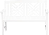Achla Designs Fretwork Garden Bench, 4 ft White - Photo 8