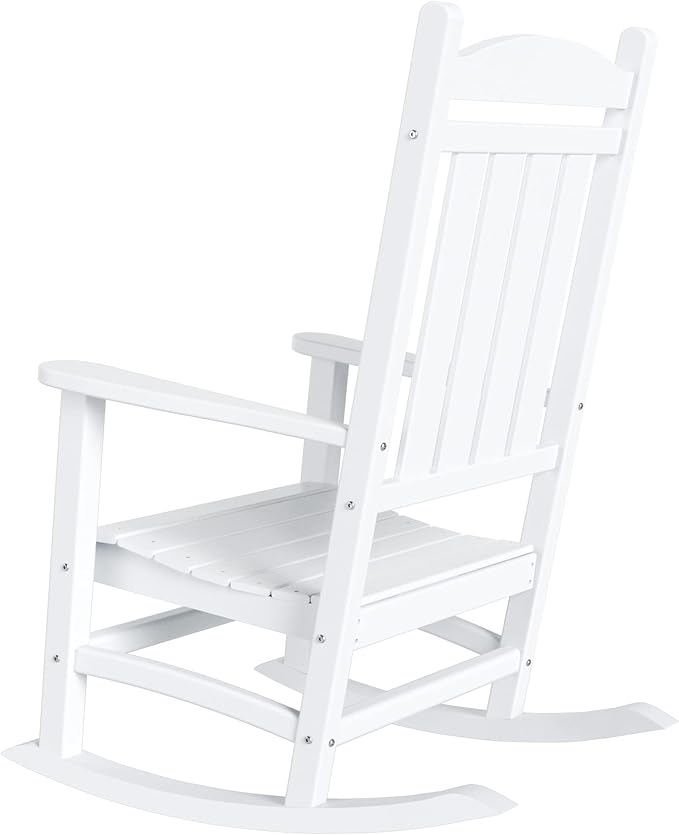 WestinTrends Malibu Outdoor/Patio Rocking Chair, White