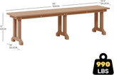 Costaelm Outdoor Benches Weatherproof - Photo 3