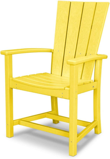 POLYWOOD® Quattro Adirondack Dining Chair in Lemon