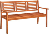 3-Seater Patio Bench, Outdoor Patio Bench, Porch Chair, Wood Garden Bench, with Backrest and Armrests, for Outdoor, Park - Photo 3