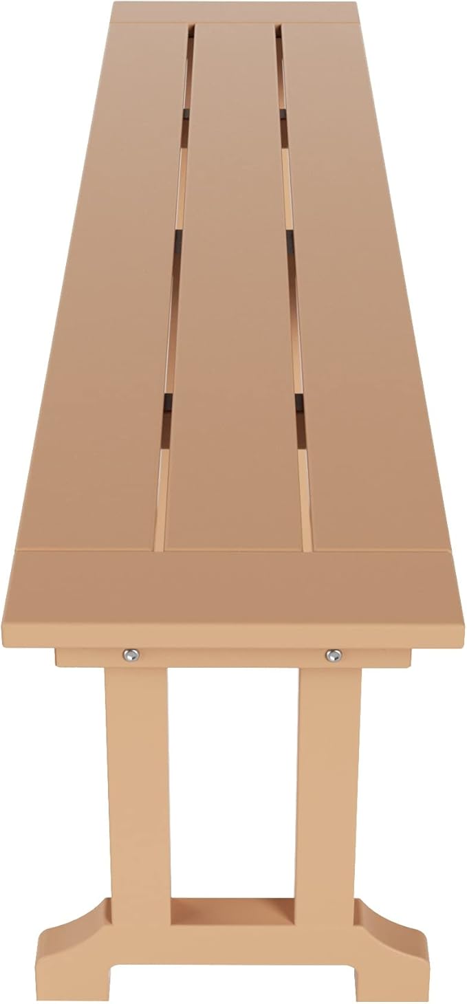 WO WESTIN OUTDOOR HDPE Laguna Trestle 65" Bench,Teak