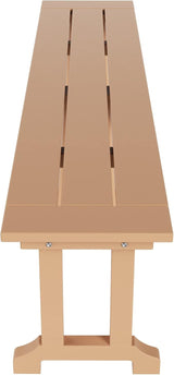 WO WESTIN OUTDOOR HDPE Laguna Trestle 65" Bench,Teak - Photo 5