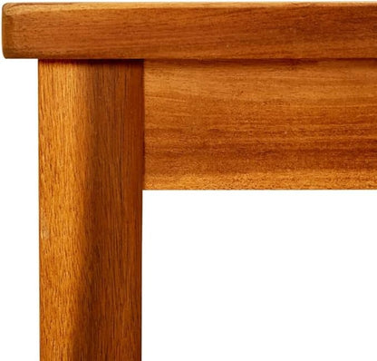 vidaXL Coffee Table Natural Wood Solid Acacia Wood 17.7x17.7 in Simple