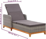 Sun Lounger Poly Rattan and hammock chair, lounge chair, patio lounge chairs, christopher knight outdoor furniture - Photo 1