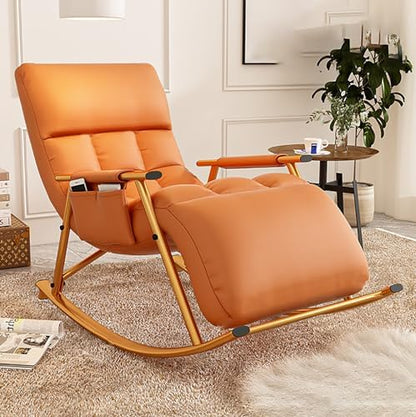Padded Zero Gravity Chair Oversized Patio Recliner Chair Adjustable Headrest Lounge Chairs Chairs with Adjustable Headrest Fully Padded Patio Chair for Patio Yard Pool