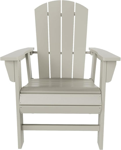 WO WESTIN OUTDOOR HDPE Laguna Adirondack Casual Patio Dining Chair,Sand