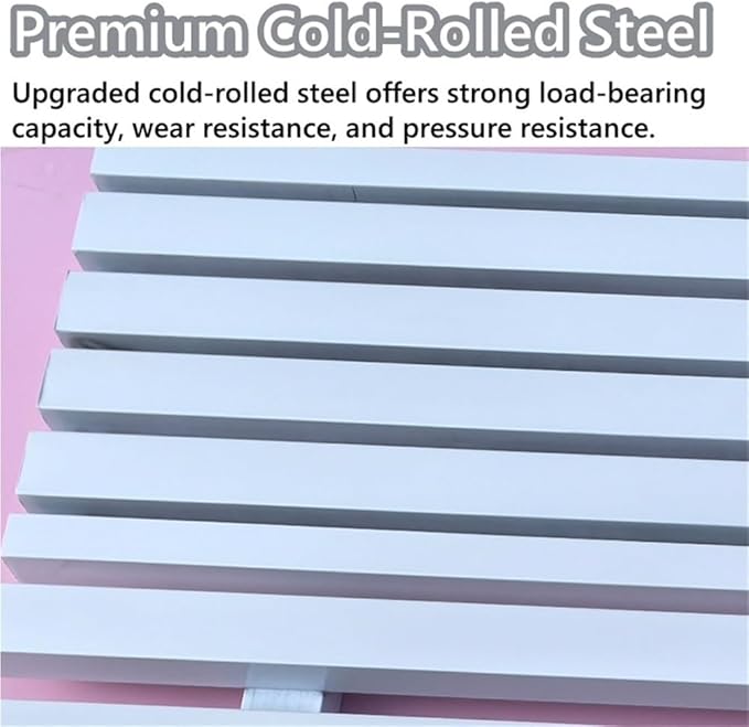 Metal Garden Benches, Backless Locker Room Bench, Multifunctional Long Bench with Steel Frame, 2-Person Outdoor Bench for Park, Porch, Patio, Entryway(Orange,120cm/47.2in)