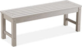 Psilvam Outdoor Bench, Two Person Poly Lumber Porch Bench, Weatherproof Garden Bench That Never Rot and Fade - Photo 1