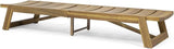 Maki Acacia Wood & Iron Outdoor Chaise Lounge - Adjustable & Breathable for Poolside or Patio - Photo 7