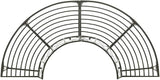 Silver Crescent Tree Bench Outdoor 63x63x35 in Steel Half-Round Garden Seating for 3 Adults, 990 lb Load - Photo 4