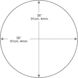 Dulles Glass 36 inch Round Glass Table Top - Tempered - 1/4" Thick Glass Surface, Safe Flat Polished - Photo 3