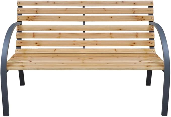 Garden Bench Natural Wood Patio Furniture