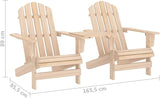 Adirondack Chairs with Tea Table Adirondack Chair Garden Chair Wooden Recliner Chair Adirondack Garden Chair Deck Chair - Photo 2