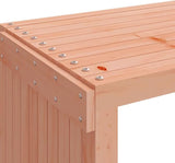 Extendable Garden Bench Natural Large Solid Douglas Fir Wood Patio Bench for Outdoor Area Hangout Spot - Photo 8