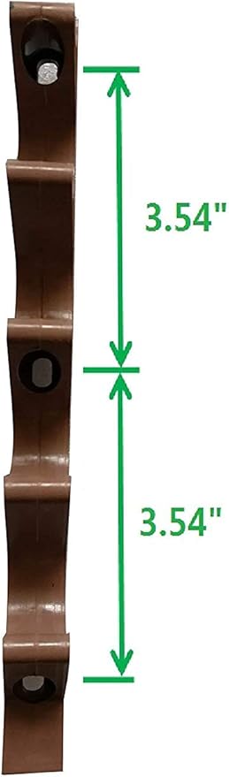 SUQ I OME Multi Position Adjustment Brackets for Chaise Lounge Reclining Brace Heavy Duty Screwed or Riveted Joint Girder Convertible Outdoor Patio Furniture Durable (5 Position, Brown)