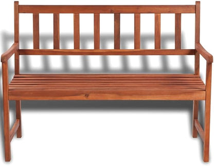 Patio Bench,Park Wooden Bench,Outdoor Bench,Garden Bench,Balcony Bench,Outdoor Furniture,Picnic Table Bench, for The Front Porch, Patio, Deck, Balcony or Backyard,47.2" Solid Acacia Wood