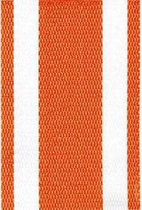 USA Lawn Chair Replacement Webbing - UV-Resistant Straps, 3" x 50', Orange and White - Photo 1