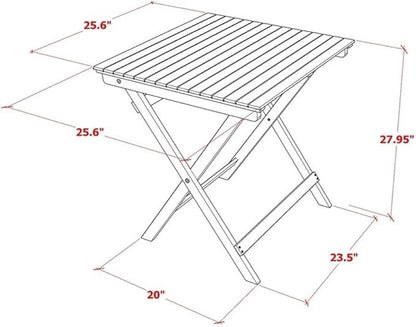 East West Furniture BSETQNA Patio Dining Table Outdoor - an Oval Acacia Wood Table, 26x26 Inch, Natural Oil