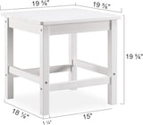 Psilvam Oversized Outdoor Side Table, 19.68" Poly Lumber Adirondack Side Table - Photo 3