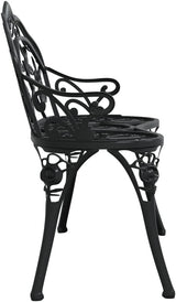 Twin Patio Bench 94.9" Chinese Fir Wood Bench with Backrest Outdoor Benches Garden Benches Patio Benches Metal Park - Photo 5