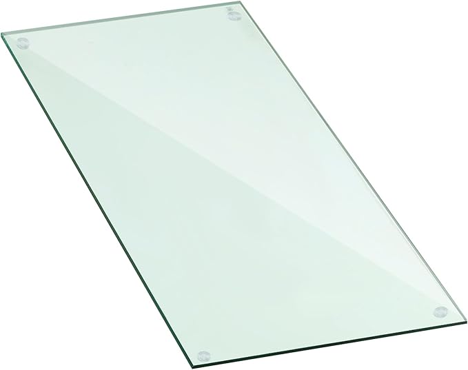 Landical 24" x 48" Rectangle Clear Tempered Glass Table Top 1/2" Thick Eased Corners Clear Tempered Top Patio Table - Photo 1