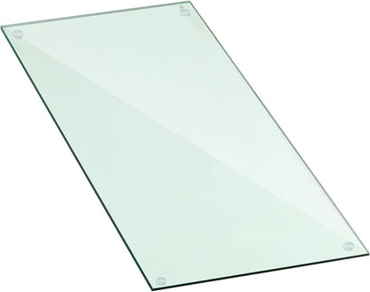 Landical 24" x 48" Rectangle Clear Tempered Glass Table Top 1/2" Thick Eased Corners Clear Tempered Top Patio Table Replacement with 10 Anti Slip Pads for Kitchen Coffee Dining Table