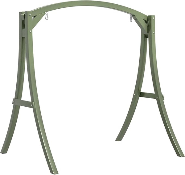 VINGLI Outdoor Wooden Swing Frame, Heavy Duty 1000 LBS A-Frame Swing Stand with Farmhouse Cottage Style - Photo 1