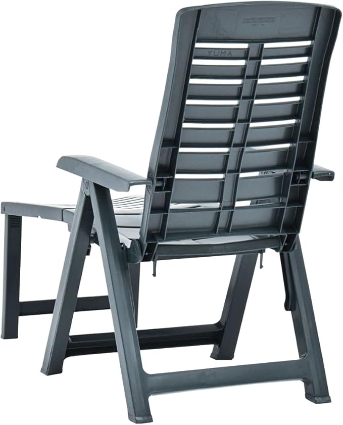 Beach Chair Lounge Chair Cover Sun Lounger Pool Sun Lounger Suitable for Beach Hotel Holiday Folding Sun Lounger Plastic White (Green 23.2" x 42.5" x 42.5" (W x D x H))