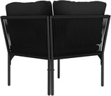 vidaXL 6-Piece Weather-Resistant Patio Lounge Set with Cushions - Elegant Outdoor PVC and Powder-Coated Steel Sectional - Photo 6