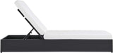 Modway Tahoe Aluminum Outdoor Chaise Lounge in Gray White with Weather-Resistant Cushions - Photo 4