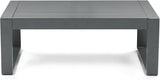 Aoodor Aluminum Patio Furniture Coffee Table, Modern Rectangle All-Weather Patio Metal Coffee Side Table for Outside - Photo 7