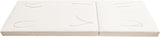 Merax, Cream Outdoor Chaise Lounge Foldable 2-Section Design, Patio Reclining Chair Cushions for Lawn, Pool and Beach - Photo 3