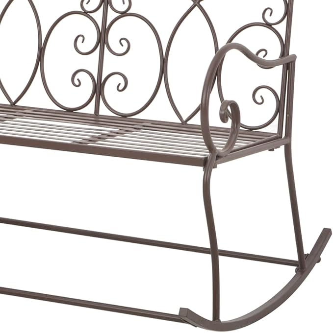(Fast Delivery) Garden Bench Metal Frame Outdoor Seating Furniture - Photo 6
