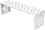 Heavy Duty Outdoor Benches Weatherproof Galvanized Steel Park Benches Slats Design Metal Garden Chair Commercial Street - Photo 1