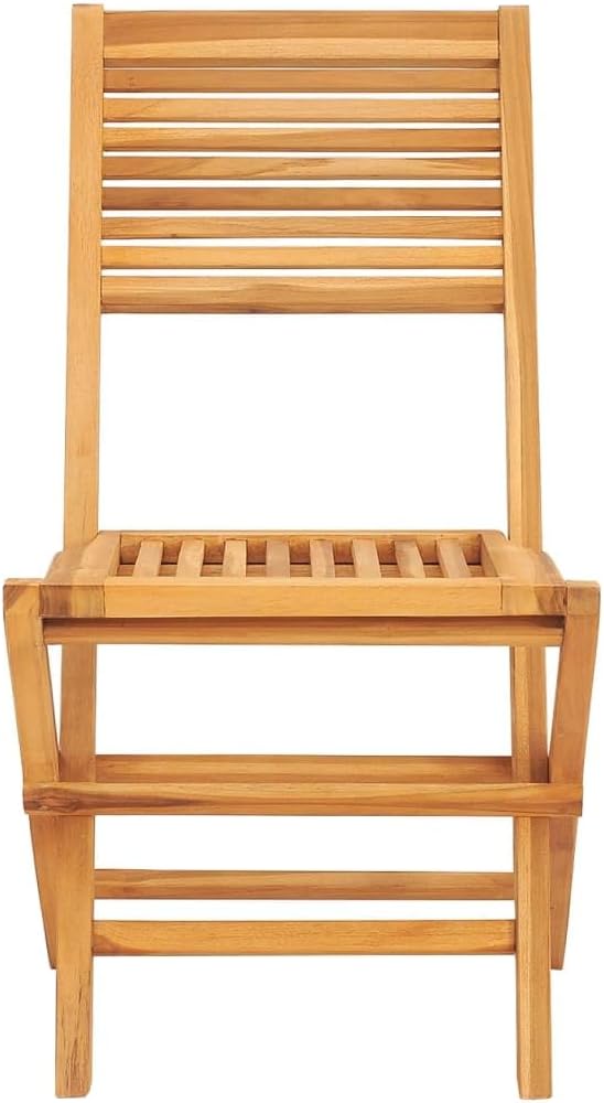 Folding Patio Chairs 2 pcs 18.5"x24.4"x35.4" Solid Wood Teak Outdoor Chairs Furniture Balcony Furniture Suitable for Gardens, Pools, patios.