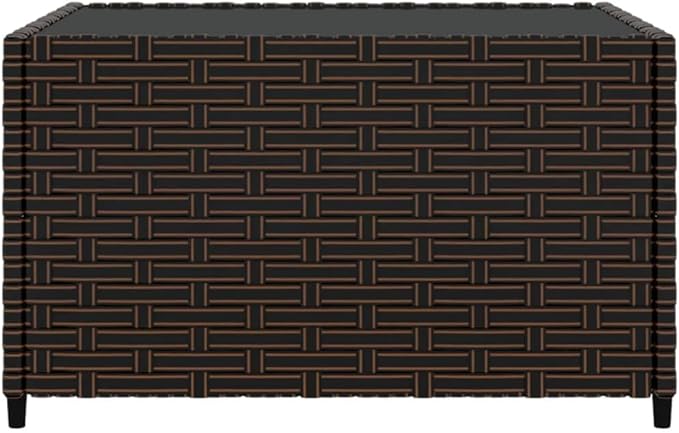 Garden Coffee Table Brown Patio end Table Coffee Tables for Lawn Patio - Photo 4