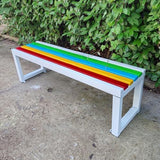 Weatherproof Metal Garden Bench, 500kg Capacity, Durable Outdoor Seating for Park, Patio, Lawn & Yard - Photo 1