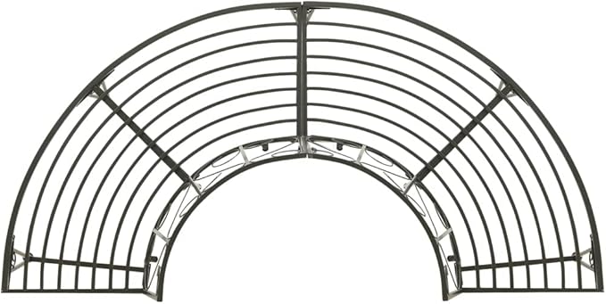 Patio Half Round Tree Bench,Benches for Outside,Yard Bench,Park Benches,Garden Bench,Metal Bench,for The Front Porch,Balcony,Backyard,Outdoor,Garden, Lawn,Path, 63" Steel